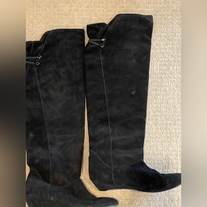 Steve Madden black suede boots